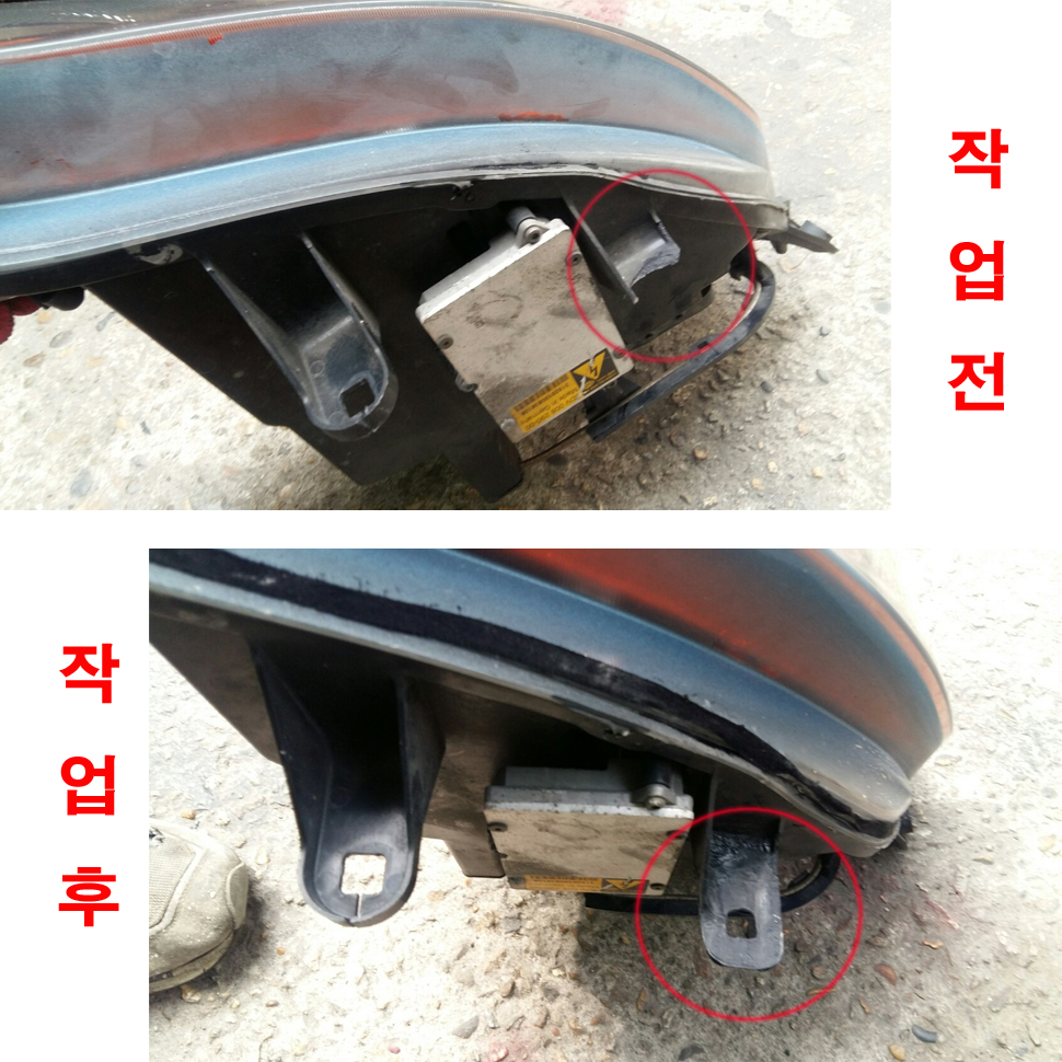 BMW Z4 라이트 면작업