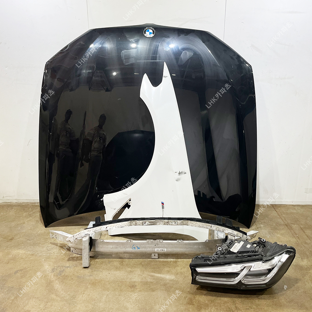 BMW 5시리즈 G30 후기 라이트 휀다 레일 본넷 수입차중고부품 20-23